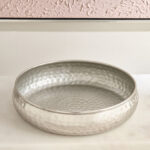 Avya Metal Hammered Urli - 30x30x7 cm