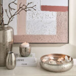 Avya Metal Hammered Urli - 30x30x7 cm