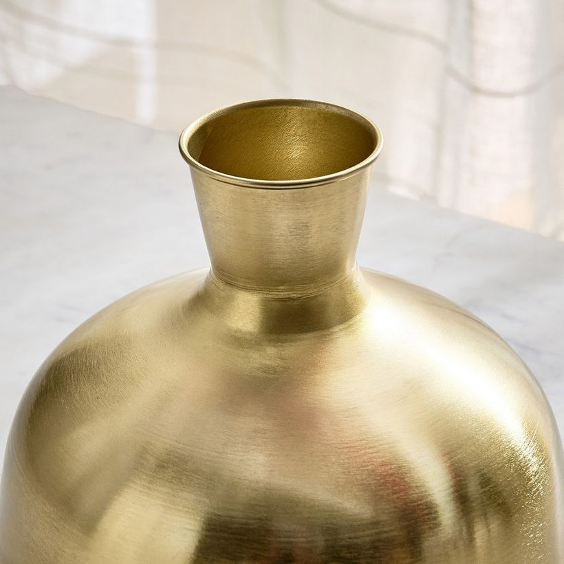 Avya Metal Modern Vase - 20.5x20.5x17 cm - Image 4