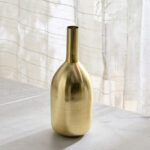 Avya Metal Narrow Mouth Vase - 15x15x48 cm
