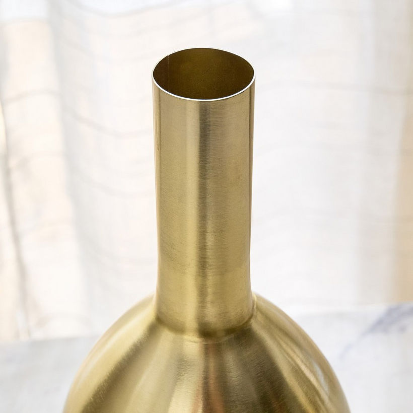 Avya Metal Narrow Mouth Vase - 15x15x48 cm - Image 4