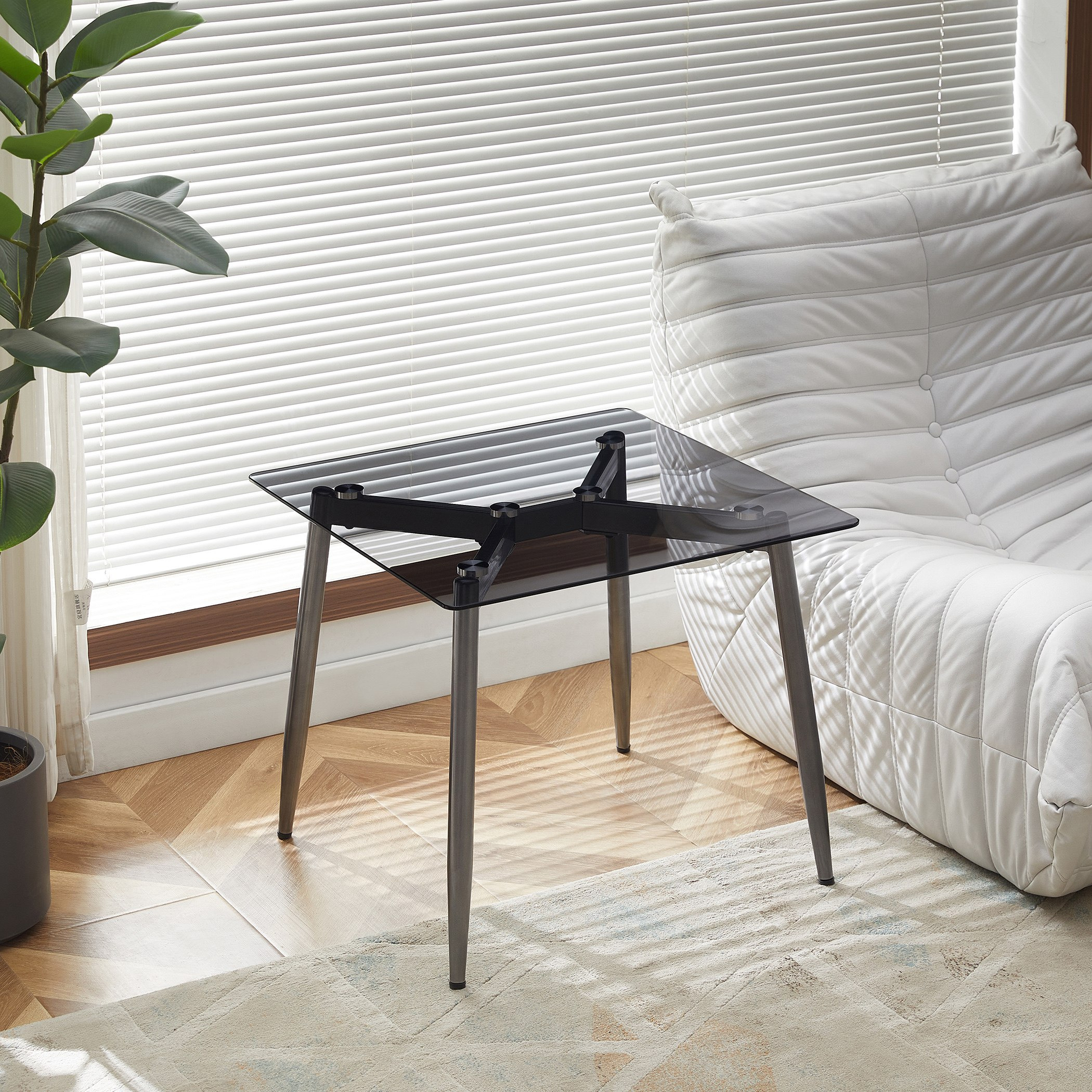 Aria Tinted Glass End Table