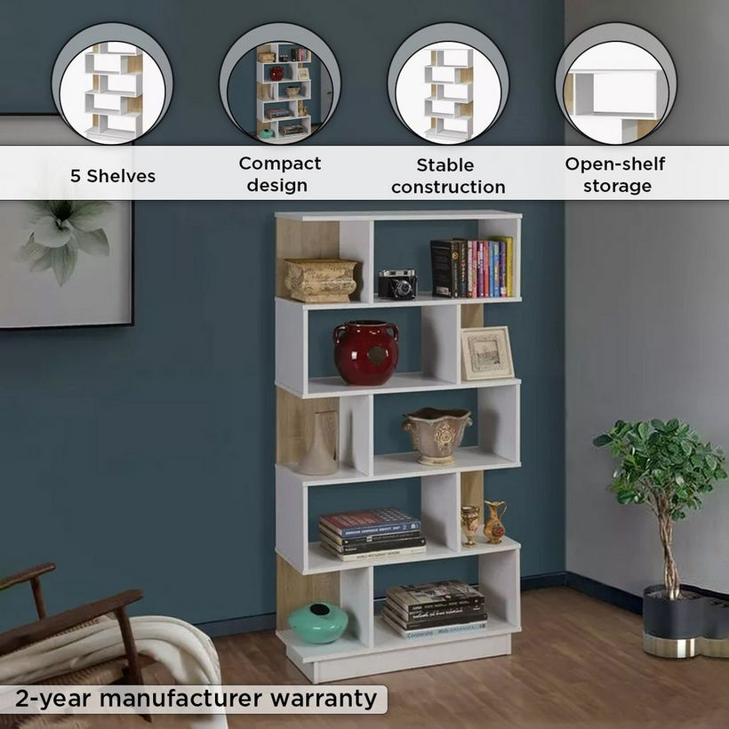 Movo Lyon 5-Tier Bookcase - Image 5