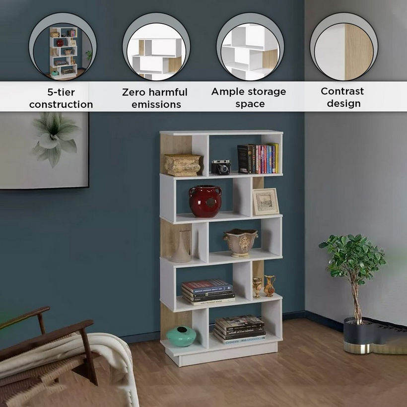 Movo Lyon 5-Tier Bookcase - Image 6