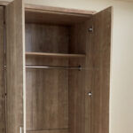 Curvy 6-Door Wardrobe with Mirror