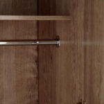 Curvy 6-Door Wardrobe with Mirror