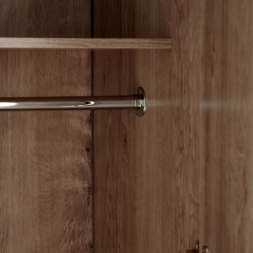 Curvy 6-Door Wardrobe with Mirror - Image 10