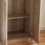 Curvy 6-Door Wardrobe with Mirror