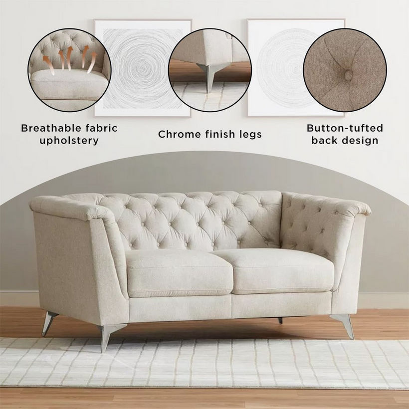 Hax 2-Seater Fabric Sofa - Image 6