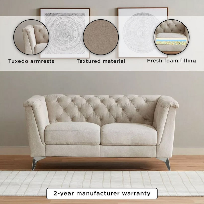 Hax 2-Seater Fabric Sofa - Image 7