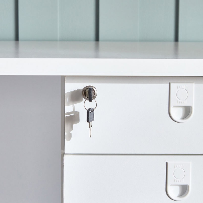 Lisbon Study and Office Desk with 3 Drawers - Image 9
