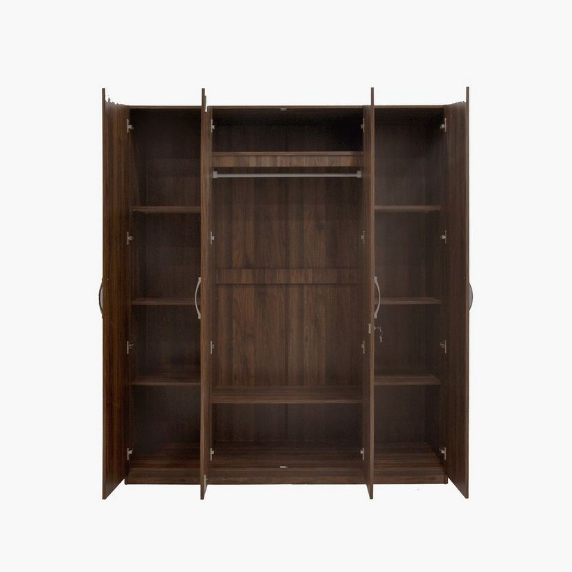 Kulltorp Plus 4-Door Wardrobe with Mirror and Lock - Image 5