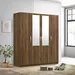 Kulltorp Plus 4-Door Wardrobe with Mirror and Lock - Image 14