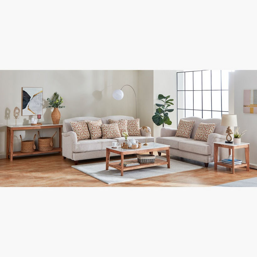 Cavon Midtown Genuine Marble Top Coffee Table with Solid Wood Base - Image 13
