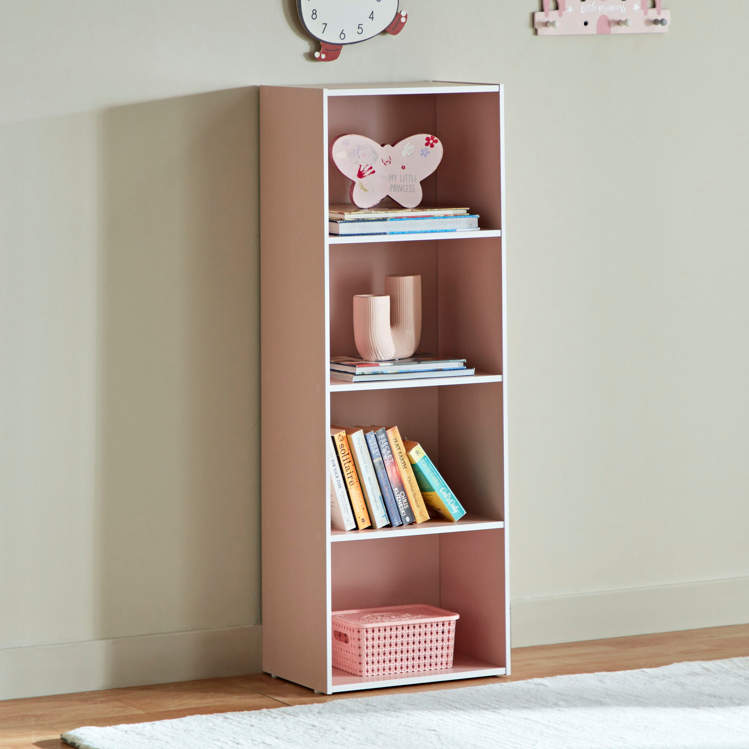 Vanilla Junior 4-Tier Bookcase