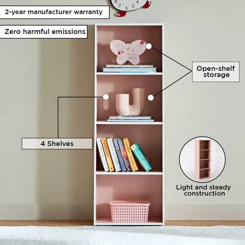 Vanilla Junior 4-Tier Bookcase - Image 5