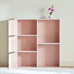 Vanilla Junior 3-Door Storage Unit with 2 Open Shelves