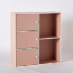Vanilla Junior 3-Door Storage Unit with 2 Open Shelves