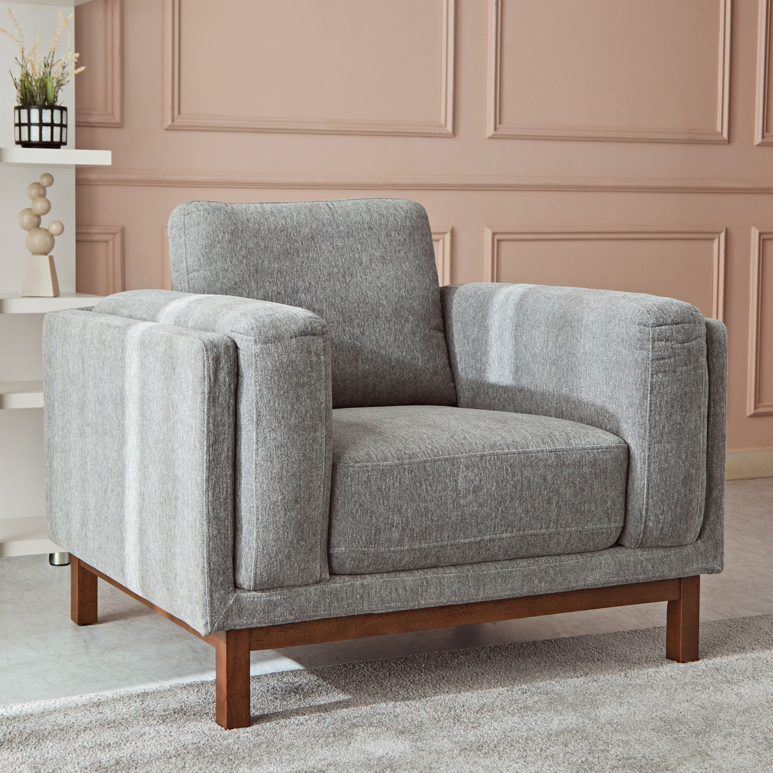 Pitcher Armchair Fabric Sofa