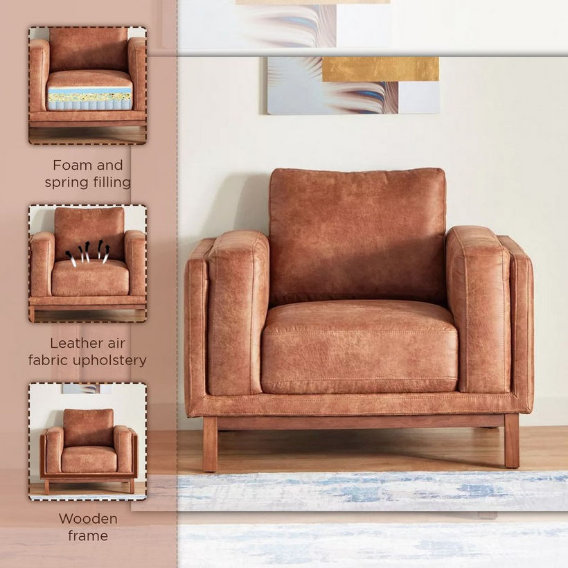 Pitcher Armchair Fabric Sofa - Image 7