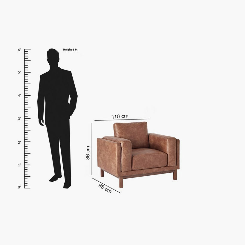 Pitcher Armchair Fabric Sofa - Image 15