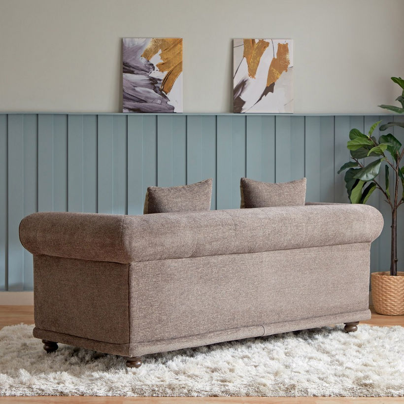 Oshawa 2-Seater Fabric Sofa with 2 Cushions - Image 7