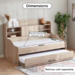 Cooper Single Cabin Bed with Pull-Out Bed - 90x190 cm