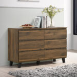 Kulltorp Plus 6-Drawer Double Dresser with Legs and without Mirror