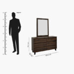 Kulltorp Plus 6-Drawer Double Dresser with Legs and without Mirror