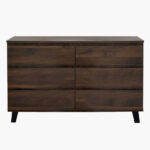 Kulltorp Plus 6-Drawer Double Dresser with Legs and without Mirror