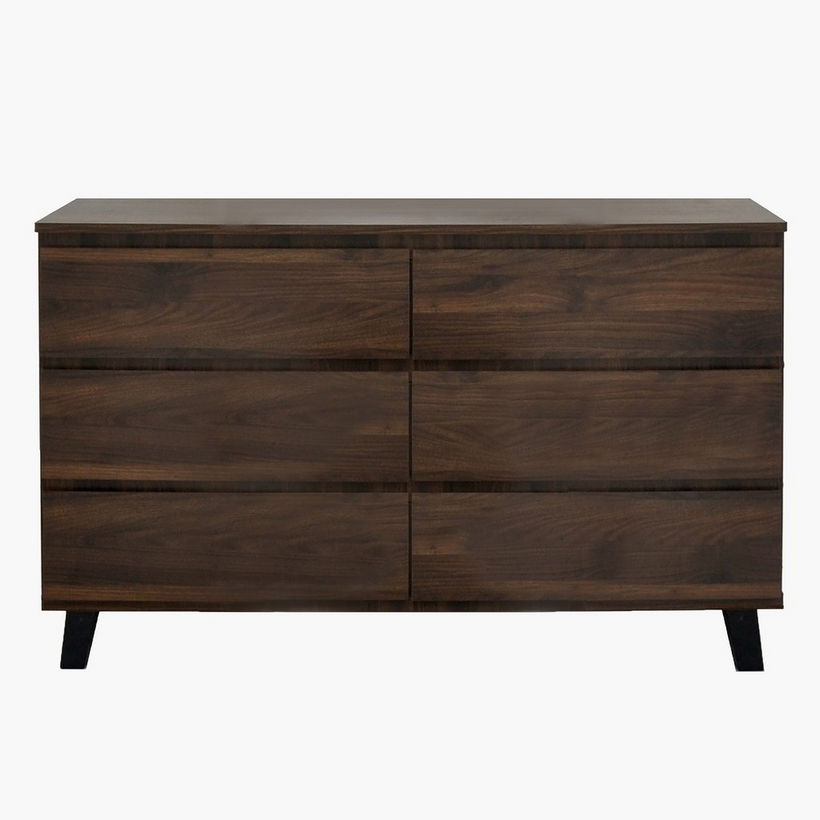 Kulltorp Plus 6-Drawer Double Dresser with Legs and without Mirror - Image 3