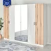 Athens Euro 6-Door Wardrobe with 2 Mirrors - Image 16