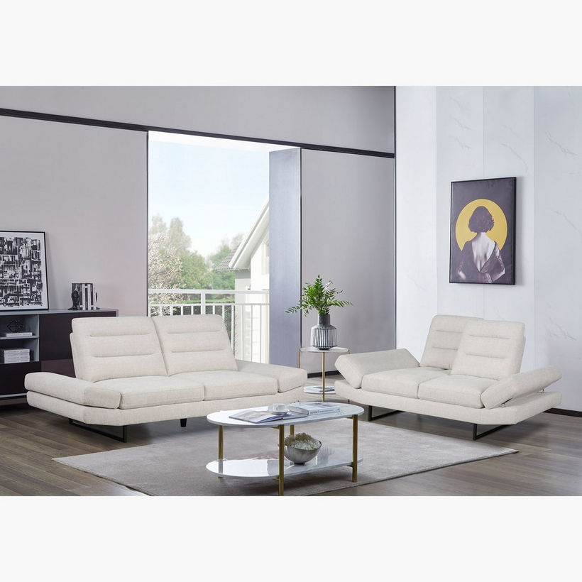 Brazil 2-Seater XL Fabric Sofa with Adjustable Back - Image 9