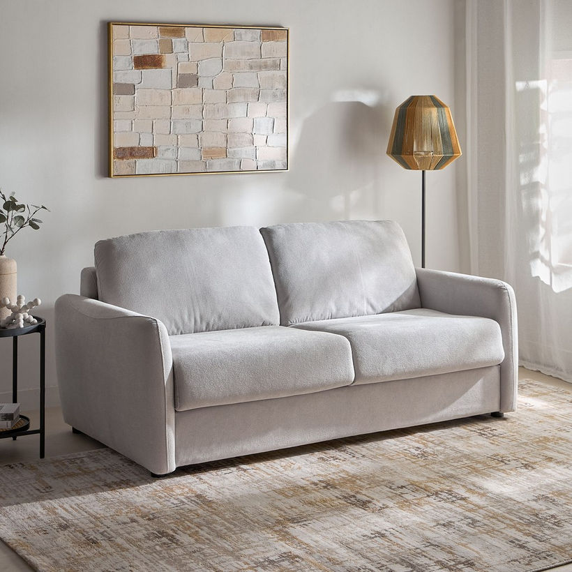 Arizona 3-Seater Fabric Sofa Bed with Mattress - Image 2