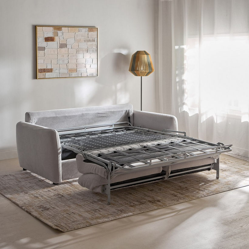 Arizona 3-Seater Fabric Sofa Bed with Mattress - Image 9