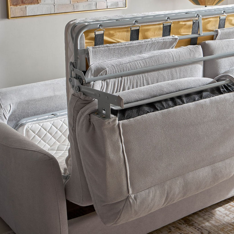 Arizona 3-Seater Fabric Sofa Bed with Mattress - Image 11