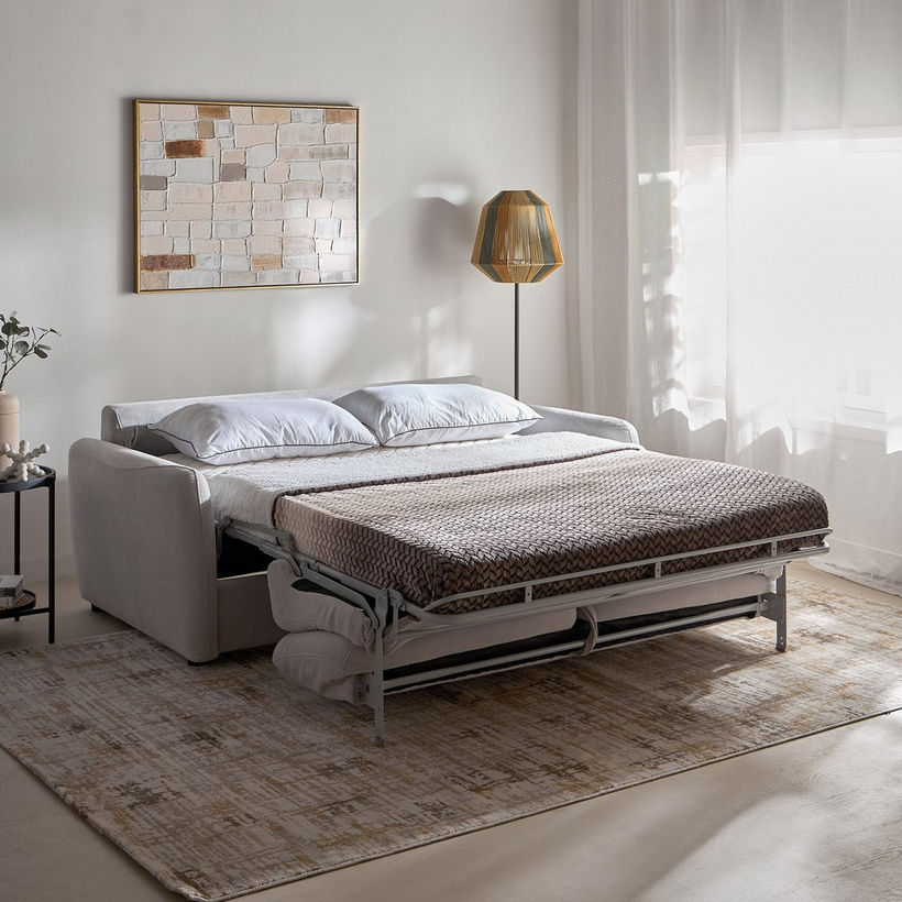 Arizona 3-Seater Fabric Sofa Bed with Mattress - Image 18