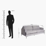 Austin 3-Seater Fabric Sofa