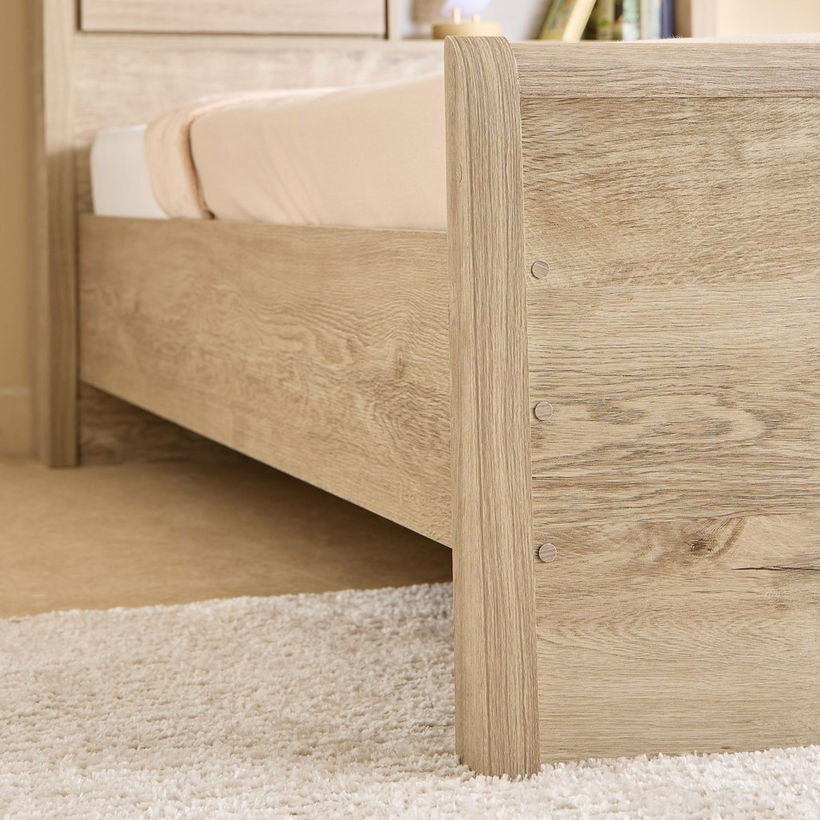 Curvy Plus Single Bed with Headboard Storage - 90x200 cm - Image 6