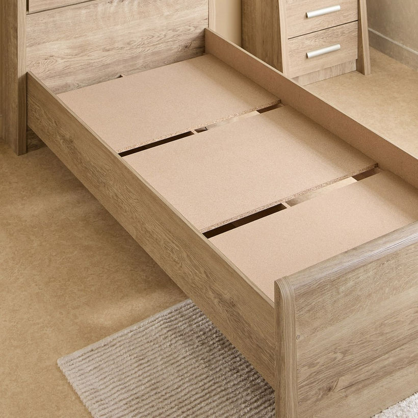 Curvy Plus Single Bed with Headboard Storage - 90x200 cm - Image 7