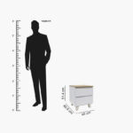 Kulltorp Plus 2-Drawer Nightstand with Legs