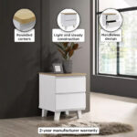 Kulltorp Plus 2-Drawer Nightstand with Legs