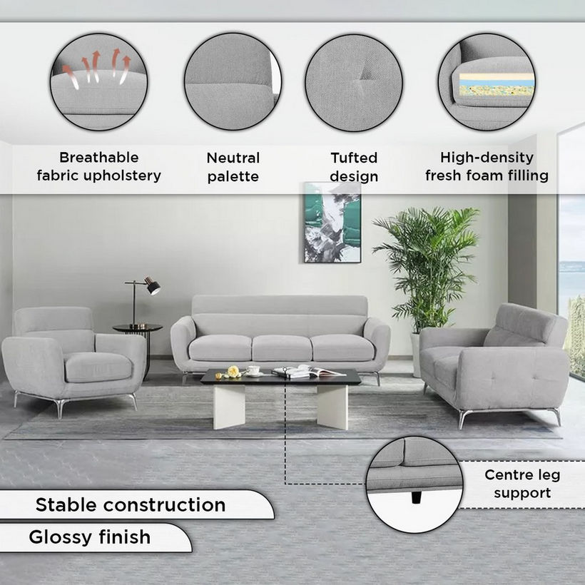 Grattan 3-Seater Fabric Sofa - Image 6