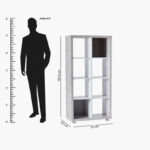 Alford Patara 8-Cube Divider Bookcase