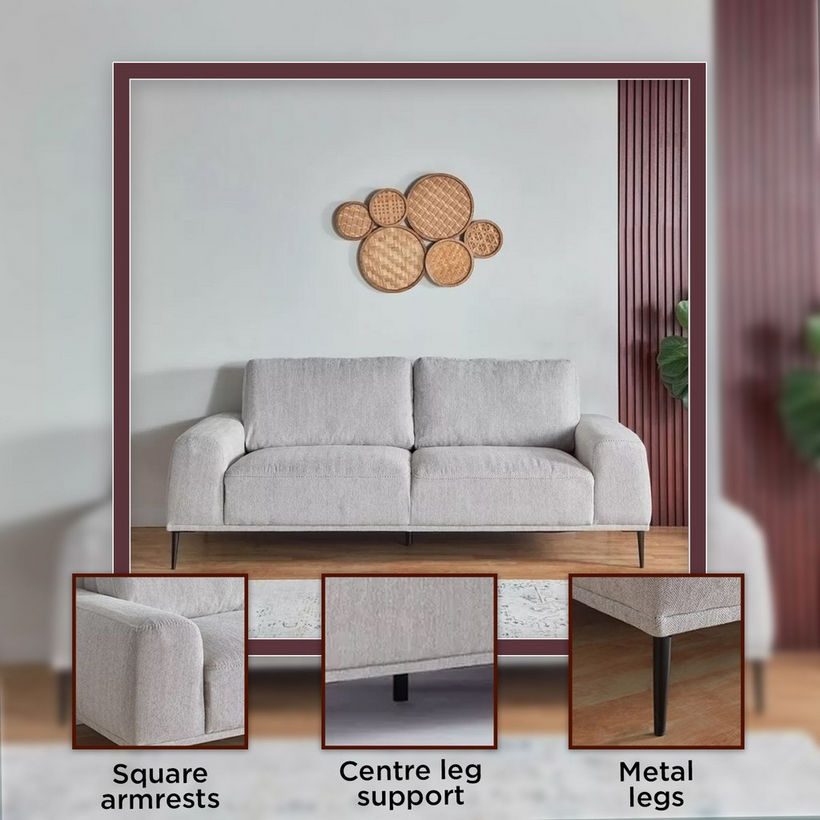 Baron 3-Seater Fabric Sofa - Image 6