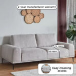Baron 3-Seater Fabric Sofa