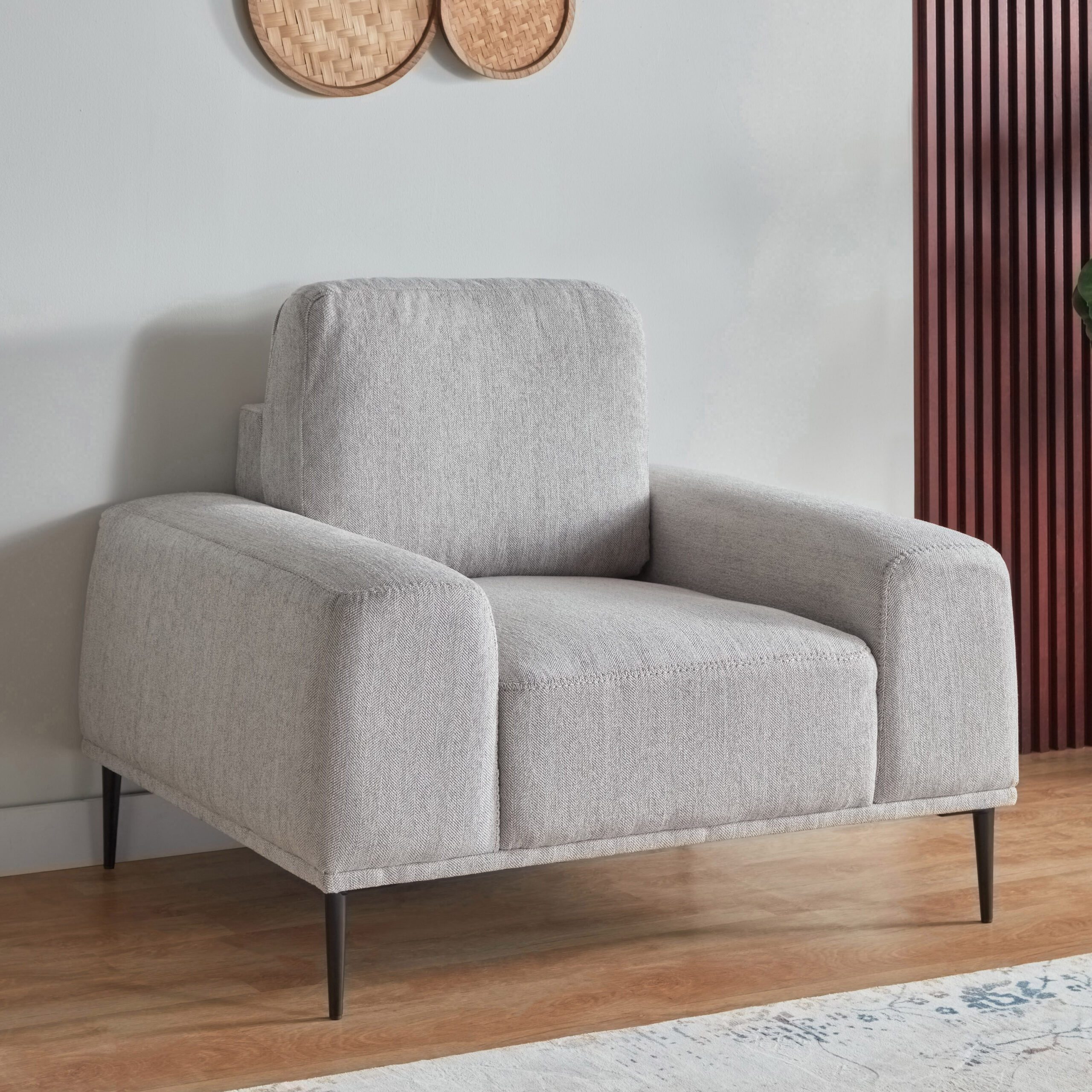 Baron 1-Seater Fabric Sofa