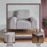 Baron 1-Seater Fabric Sofa