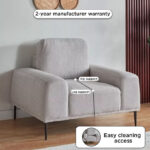 Baron 1-Seater Fabric Sofa