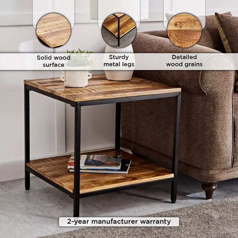 Vendra Rodi Solid Wood End Table - Image 5